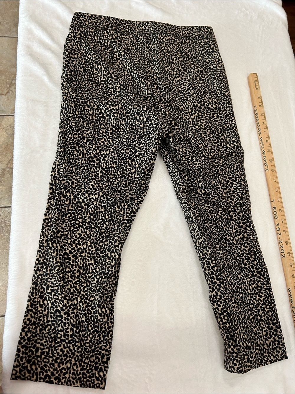 Women’s Leopard Print Stretch Pants - leopard print